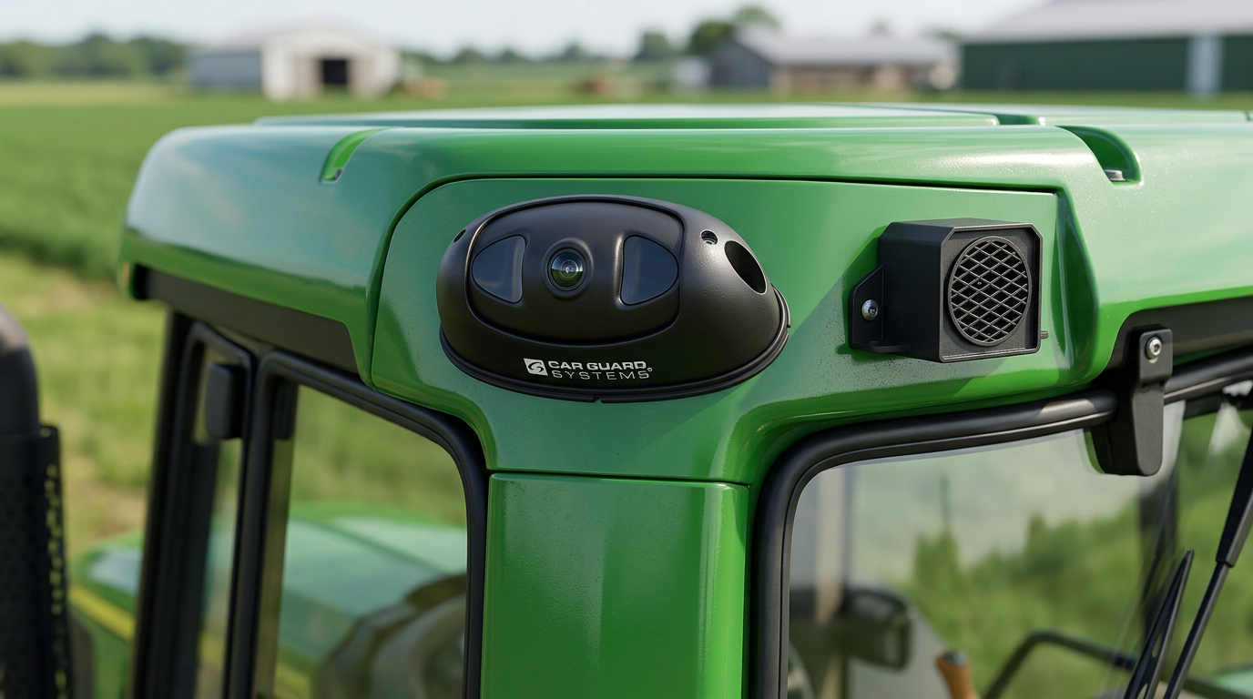 RAV KI-Kamera mit Alarmsirene am Traktor – Car Guard Systems